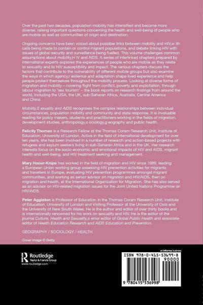 Produktbild: Mobility, Sexuality and AIDS