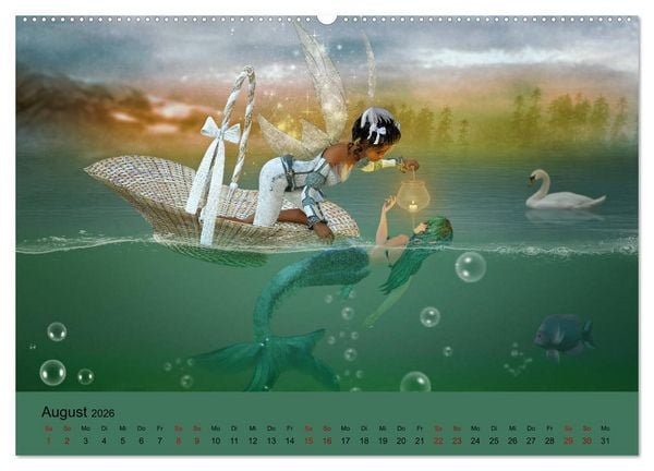 Produktbild: Elfenlichter, die Reise geht weiter (Wandkalender 2026 DIN A2 quer), CALVENDO Monatskalender