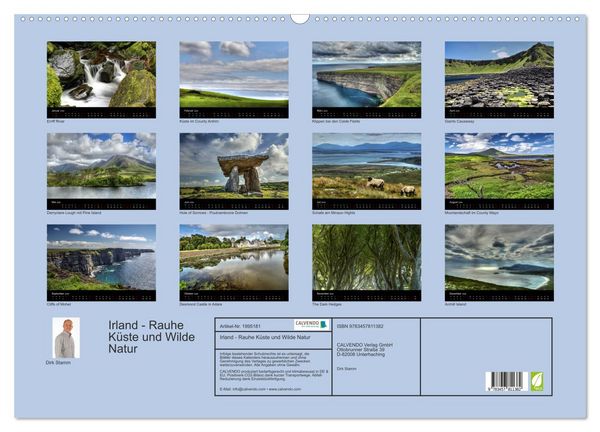 Produktbild: Irland - Rauhe K&uuml;ste und Wilde Natur (Wandkalender 2026 DIN A2 quer), CALVENDO Monatskalender