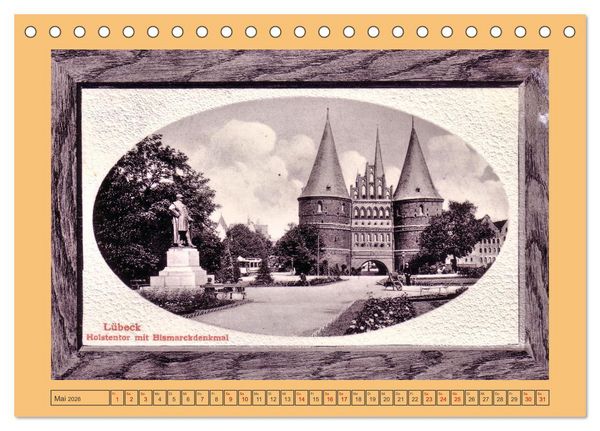 Produktbild: Gru&szlig; aus L&uuml;beck (Tischkalender 2026 DIN A5 quer), CALVENDO Monatskalender