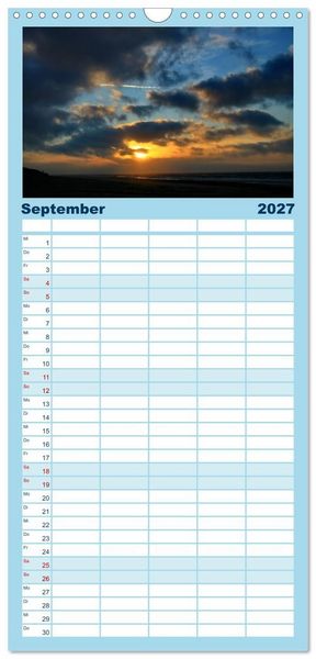 Produktbild: Familienplaner 2027 - Texel &ndash; Eine Insel die verzaubert mit 5 Spalten (Wandkalender, 21 x 45 cm) CALVENDO