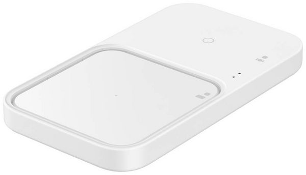 Produktbild: Samsung Induktions-Ladeger&auml;t 15 W Wireless Charger Duo EP-P5400 EP-P5400BWEGEU Ausg&auml;nge USB-C&reg; Wei&szlig;