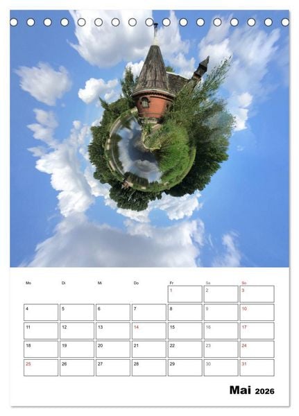 Produktbild: The tiny world of HAMBURG (Tischkalender 2026 DIN A5 hoch), CALVENDO Monatskalender