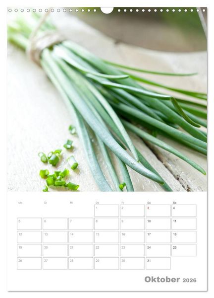 Produktbild: Vegetarisch durch das Jahr / Planer (Wandkalender 2026 DIN A3 hoch), CALVENDO Monatskalender