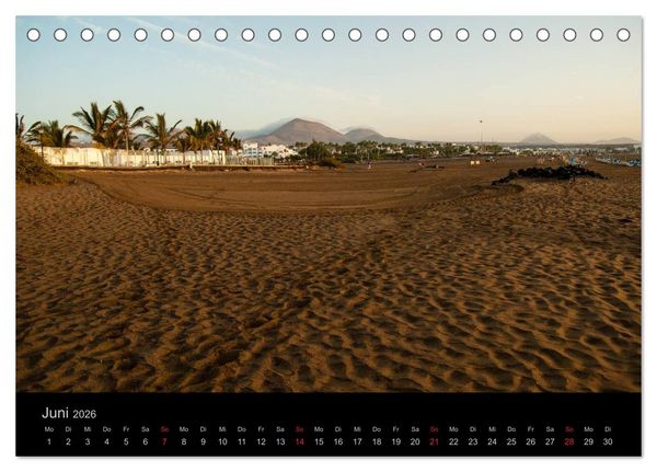 Produktbild: Unterwegs auf Lanzarote (Tischkalender 2026 DIN A5 quer), CALVENDO Monatskalender