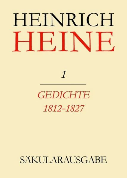 Produktbild: Gedichte 1812-1827