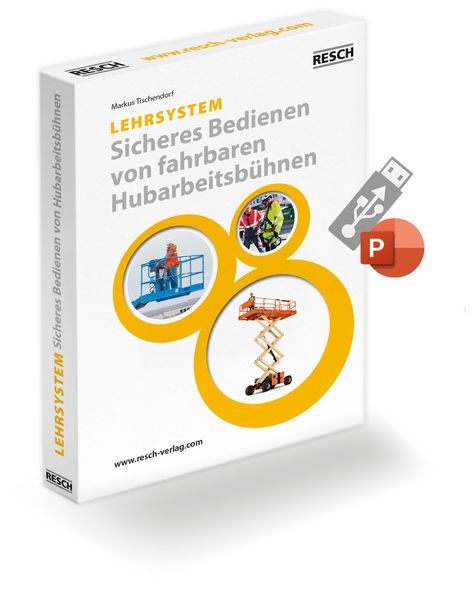 Produktbild: Lehrsystem "Sicheres Bedienen von fahrbaren Hubarbeitsb&uuml;hnen"