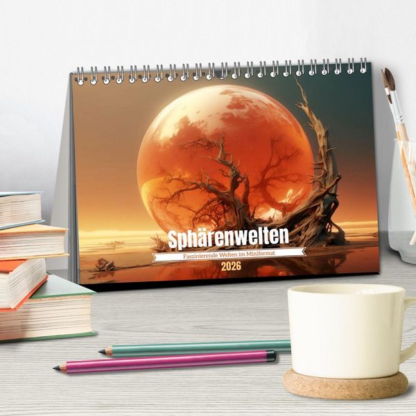 Produktbild: Sph&auml;renwelten (Tischkalender 2026 DIN A5 quer), CALVENDO Monatskalender
