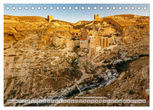 Produktbild: Israel & Pal&auml;stina - Reise durch das heilige Land (Tischkalender 2026 DIN A5 quer), CALVENDO Monatskalender