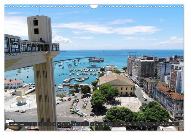 Produktbild: Salvador de Bahia &ndash; Br&eacute;sil (Calendrier mural 2026 DIN A3 vertical), CALVENDO calendrier mensuel