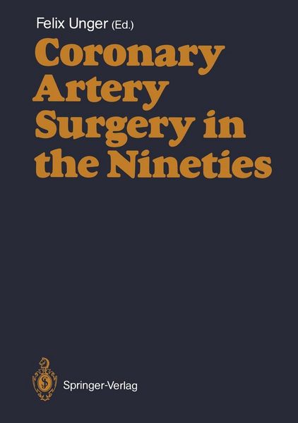 Produktbild: Coronary Artery Surgery in the Nineties
