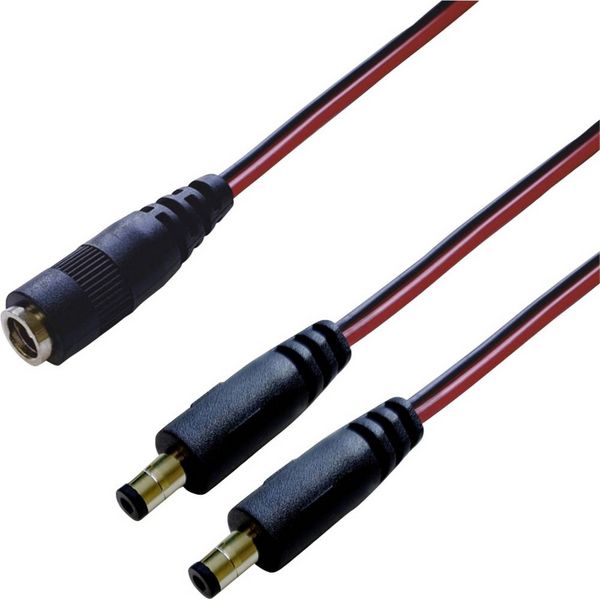 Produktbild: BKL Electronic 075916 DC-Verteiler Niedervolt-Stecker - DC-Kupplung 5.5 mm 2.1 mm 0.30 m 1 St. Single