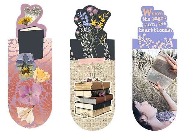 Produktbild: moses. libri_x Magnetlesezeichen Buchbl&uuml;te