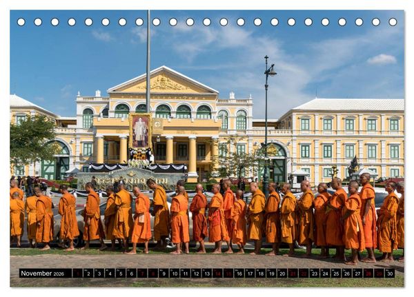 Produktbild: Bangkok - Thailand (Tischkalender 2026 DIN A5 quer), CALVENDO Monatskalender