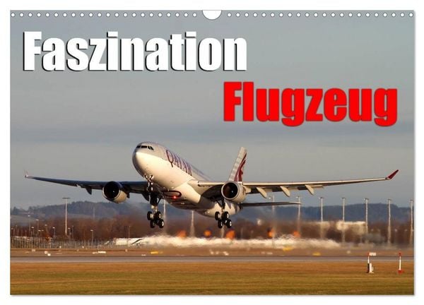 Produktbild: Faszination Flugzeug (Wandkalender 2026 DIN A3 quer), CALVENDO Monatskalender