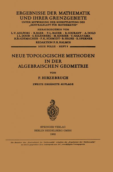 Produktbild: Neue Topologische Methoden in der Algebraischen Geometrie