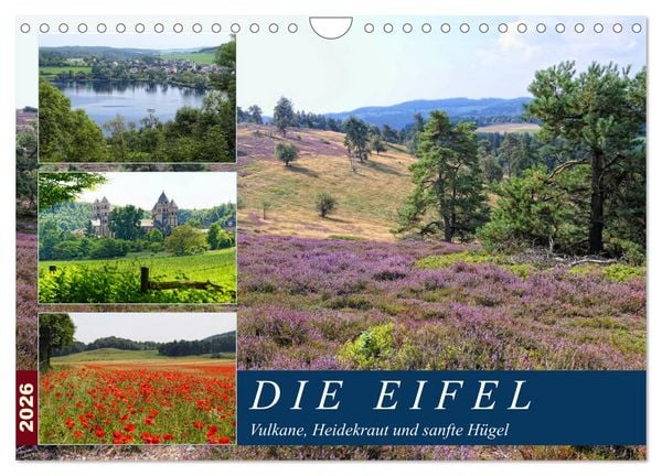 Produktbild: Die Eifel - Vulkane, Heidekraut und sanfte H&uuml;gel (Wandkalender 2026 DIN A4 quer), CALVENDO Monatskalender