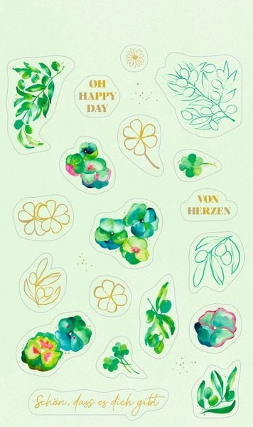 Produktbild: Stickerbogen mit 100 Stickern