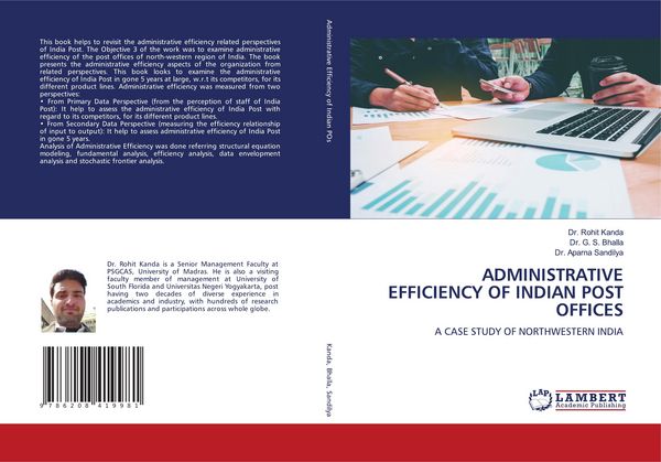 Produktbild: Administrative Efficiency Of Indian Post Offices
