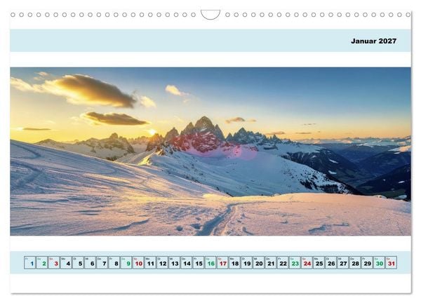 Produktbild: Alpen - Panorama - Mehr Aussicht geht nicht (Wandkalender 2027 DIN A3 quer), CALVENDO Monatskalender
