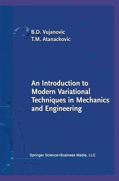 Produktbild: An Introduction to Modern Variational Techniques in Mechanics and Engineering