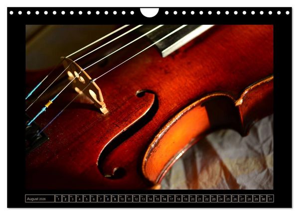 Produktbild: eine Violine (Wandkalender 2026 DIN A4 quer), CALVENDO Monatskalender