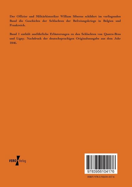 Produktbild: Geschichte des Krieges in Frankreich und Belgien im Jahre 1815