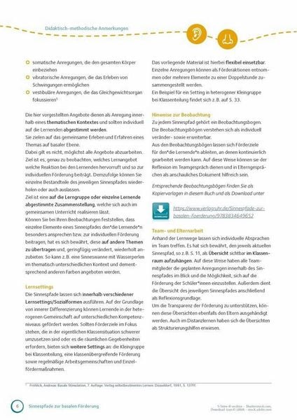 Produktbild: Sinnespfade zur basalen F&ouml;rderung