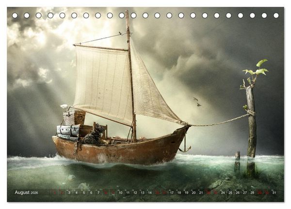 Produktbild: Ein kleiner Ausflug ins Reich der Fantasie (Tischkalender 2026 DIN A5 quer), CALVENDO Monatskalender