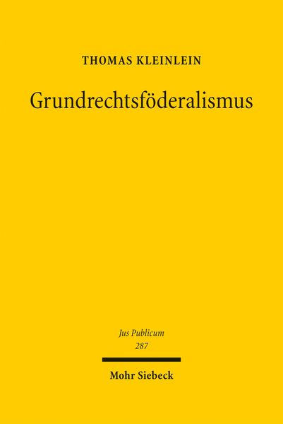 Produktbild: Grundrechtsf&ouml;deralismus