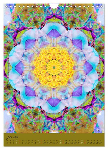 Produktbild: MANDALAS der Natur (Wandkalender 2026 DIN A4 hoch), CALVENDO Monatskalender