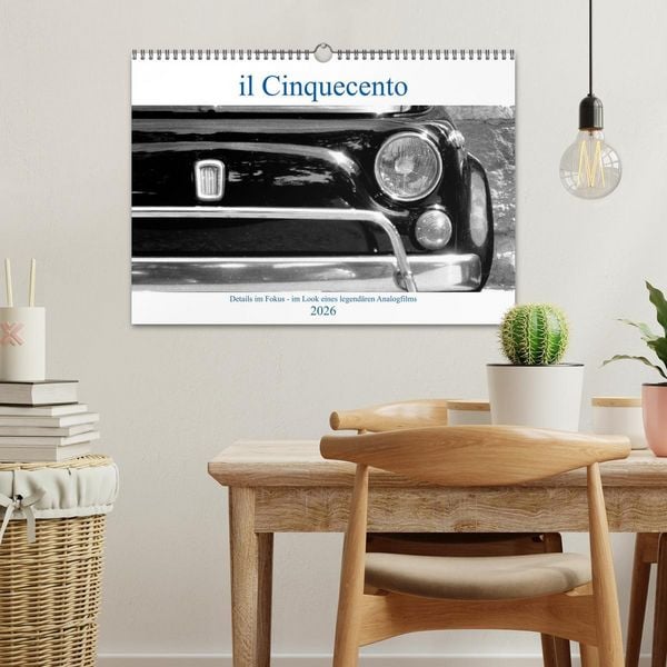 Produktbild: il Cinquecento - Details im Fokus - im Look eines legend&auml;ren Analogfilms (Wandkalender 2026 DIN A3 quer), CALVENDO Monatskalender