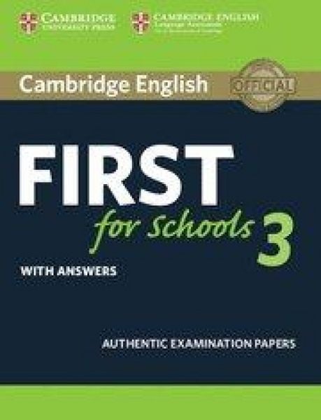 Produktbild: Cambridge English First for Schools 3 Student's Book with Answers