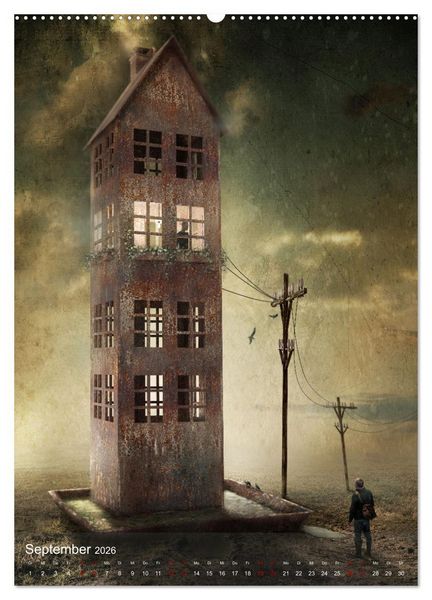 Produktbild: Hinter dem Horizont im Reich der Fantasie (Wandkalender 2026 DIN A2 hoch), CALVENDO Monatskalender