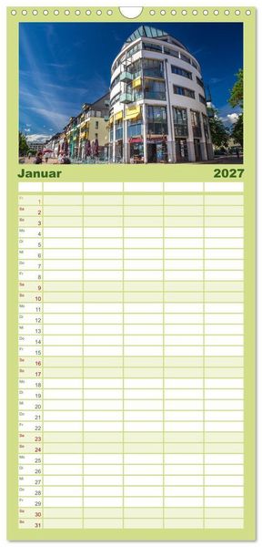 Produktbild: Familienplaner 2027 - Friedrichshafen am Bodensee mit 5 Spalten (Wandkalender, 21 x 45 cm) CALVENDO