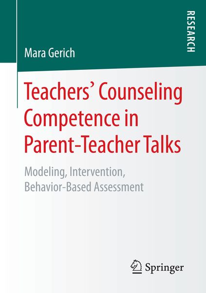 Produktbild: Teachers&lsquo; Counseling Competence in Parent-Teacher Talks