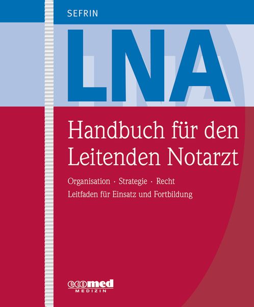 Produktbild: Handbuch f&uuml;r den Leitenden Notarzt