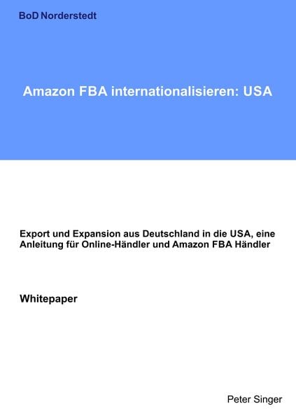 Produktbild: Amazon FBA internationalisieren: USA