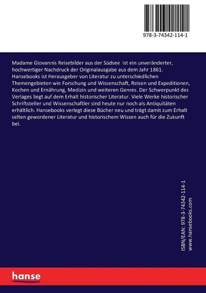 Produktbild: Madame Giovannis Reisebilder aus der S&uuml;dsee