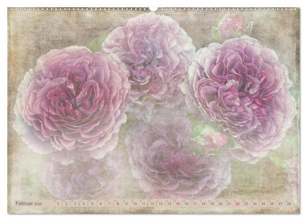 Produktbild: Rosenduft Shabby Chic Style (Wandkalender 2026 DIN A2 quer), CALVENDO Monatskalender