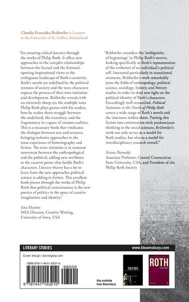 Produktbild: Political Initiation in the Novels of Philip Roth