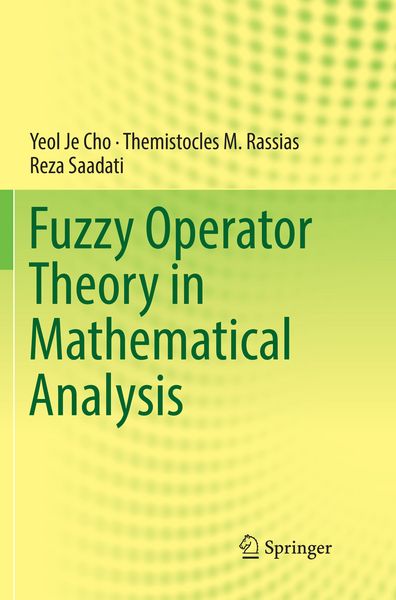 Produktbild: Fuzzy Operator Theory in Mathematical Analysis