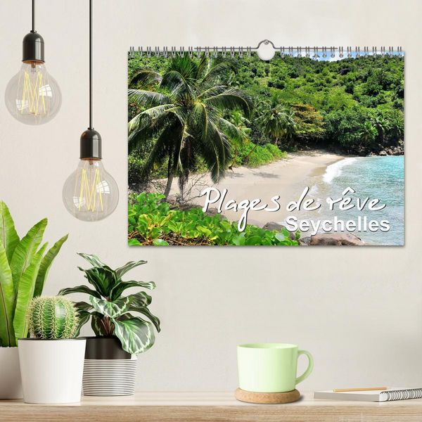 Produktbild: Plages de r&ecirc;ve Seychelles (Calendrier mural 2026 DIN A4 vertical), CALVENDO calendrier mensuel