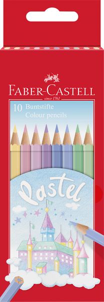 Produktbild: Faber-Castell Buntstifte Castle, Pastell, 10er Set