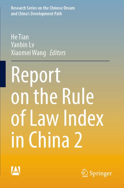 Produktbild: Report on the Rule of Law Index in China 2