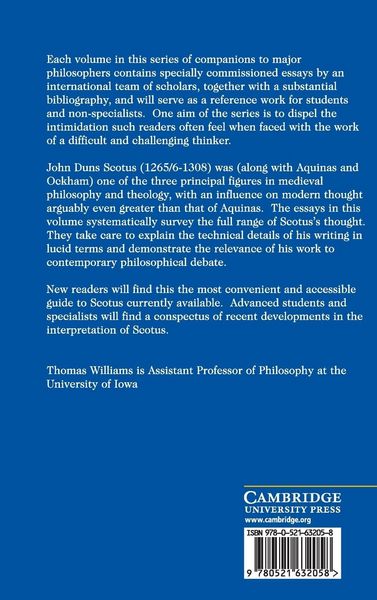 Produktbild: The Cambridge Companion to Duns Scotus