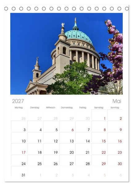 Produktbild: Tischplaner 2027 - POTSDAM. Du bist so sch&ouml;n (A5 Tischkalender zum Aufstellen) CALVENDO