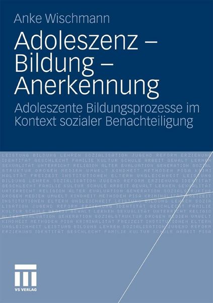 Produktbild: Adoleszenz - Bildung - Anerkennung