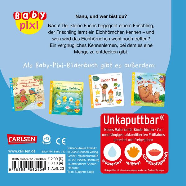 Produktbild: Baby Pixi (unkaputtbar) 123: Nanu, und wer bist du?