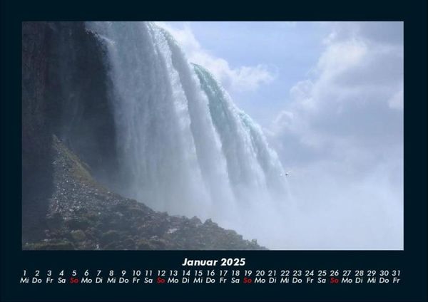 Produktbild: Wasserf&auml;lle 2025 Fotokalender DIN A4